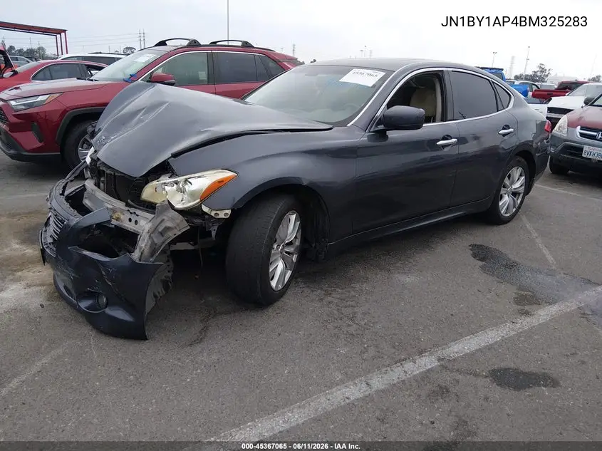 2011 Infiniti M37 VIN: JN1BY1AP4BM325283 Lot: 45367065