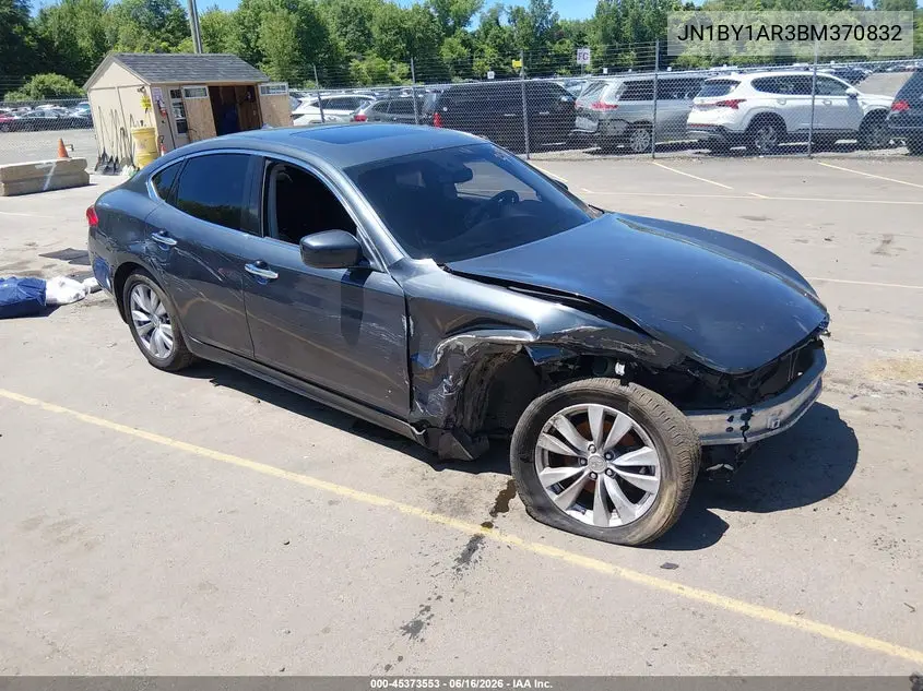 2011 Infiniti M37X VIN: JN1BY1AR3BM370832 Lot: 45373553