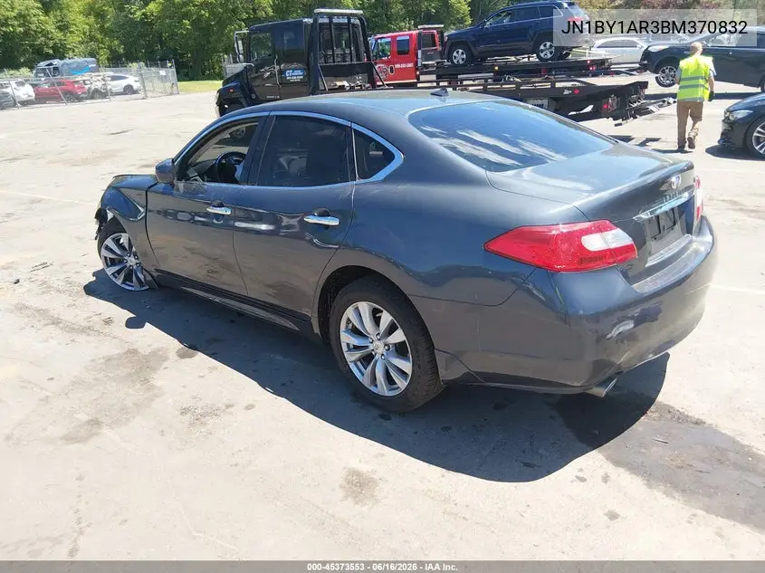 2011 Infiniti M37X VIN: JN1BY1AR3BM370832 Lot: 45373553