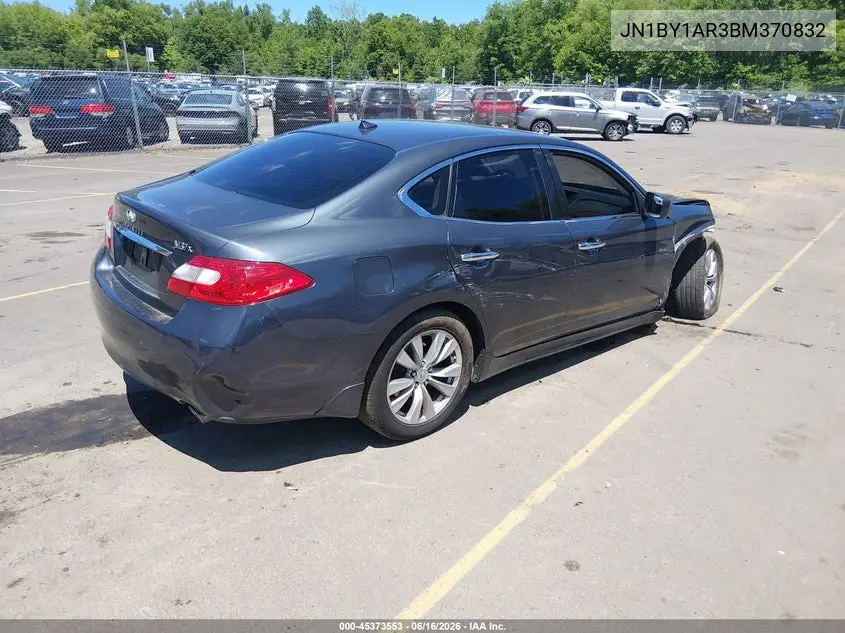 2011 Infiniti M37X VIN: JN1BY1AR3BM370832 Lot: 45373553