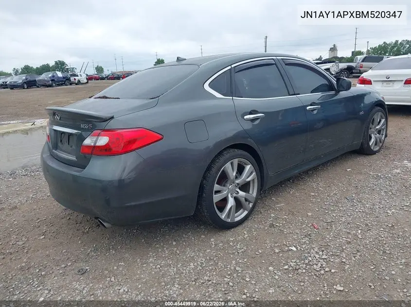2011 Infiniti M56 VIN: JN1AY1APXBM520347 Lot: 45449919