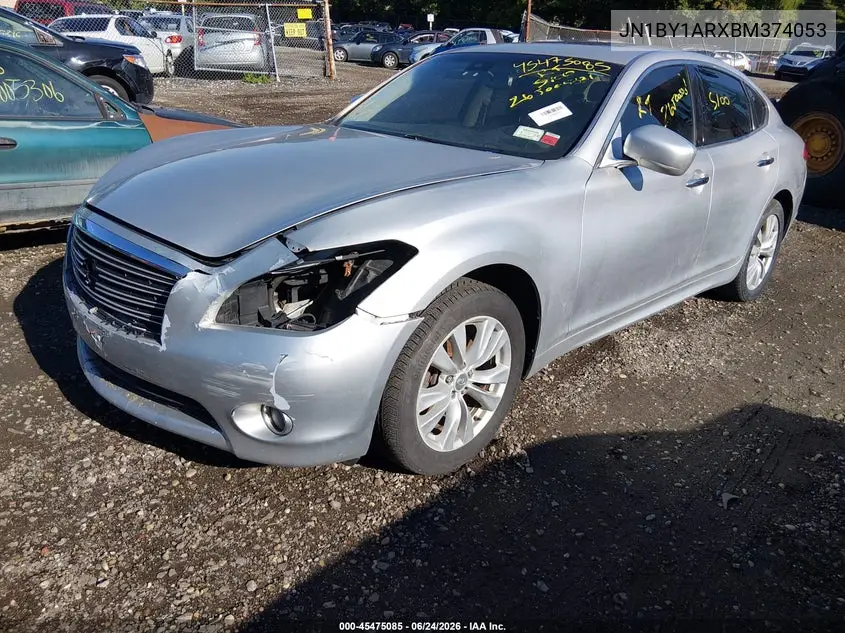 2011 Infiniti M37X VIN: JN1BY1ARXBM374053 Lot: 45475085