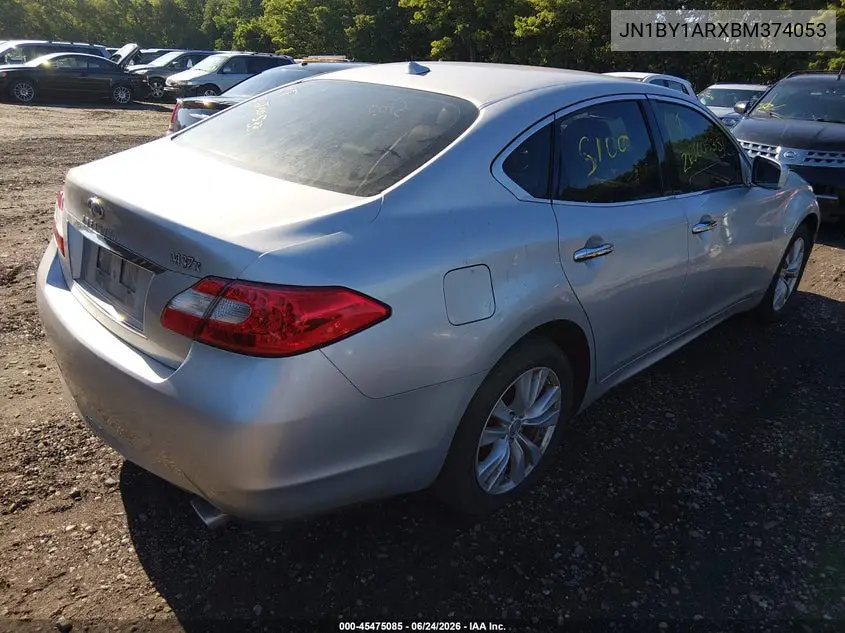 2011 Infiniti M37X VIN: JN1BY1ARXBM374053 Lot: 45475085