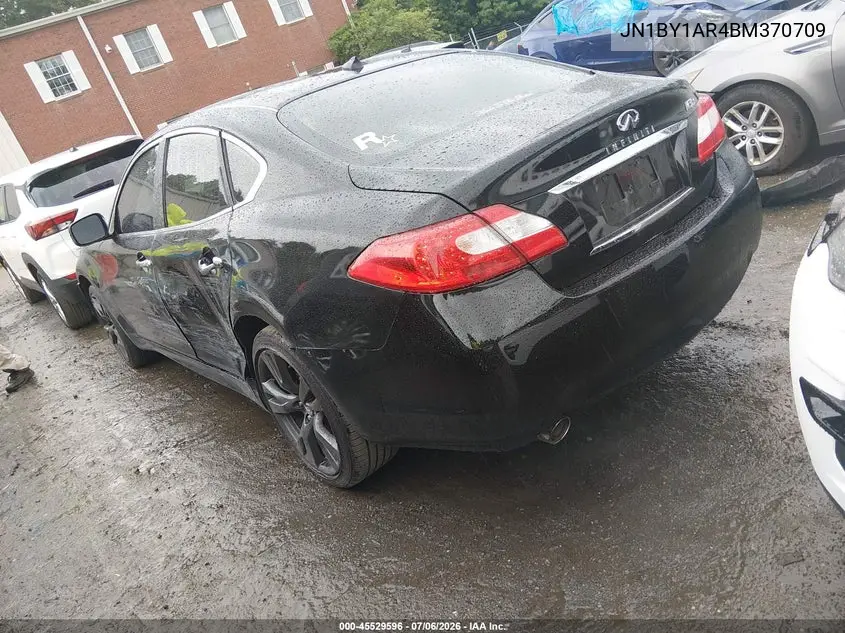 2011 Infiniti M37X VIN: JN1BY1AR4BM370709 Lot: 45529596