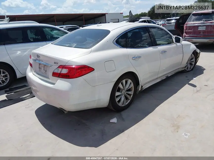 2011 Infiniti M37 VIN: JN1BY1AP2BM325637 Lot: 45547257