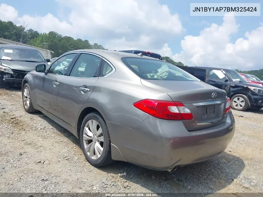 2011 Infiniti M37 VIN: JN1BY1AP7BM325424 Lot: 45548434