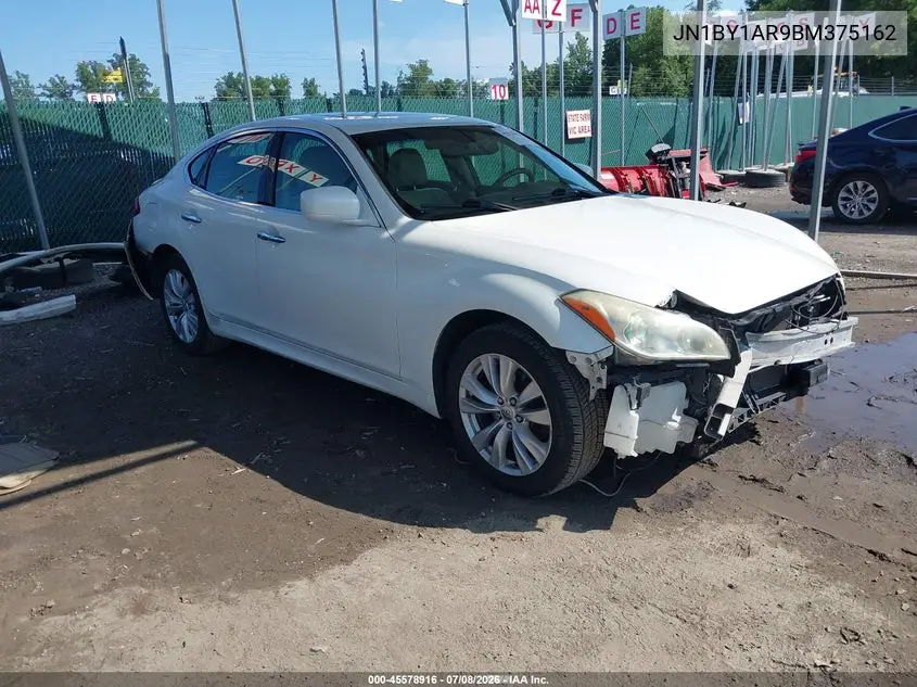 2011 Infiniti M37X VIN: JN1BY1AR9BM375162 Lot: 45578916