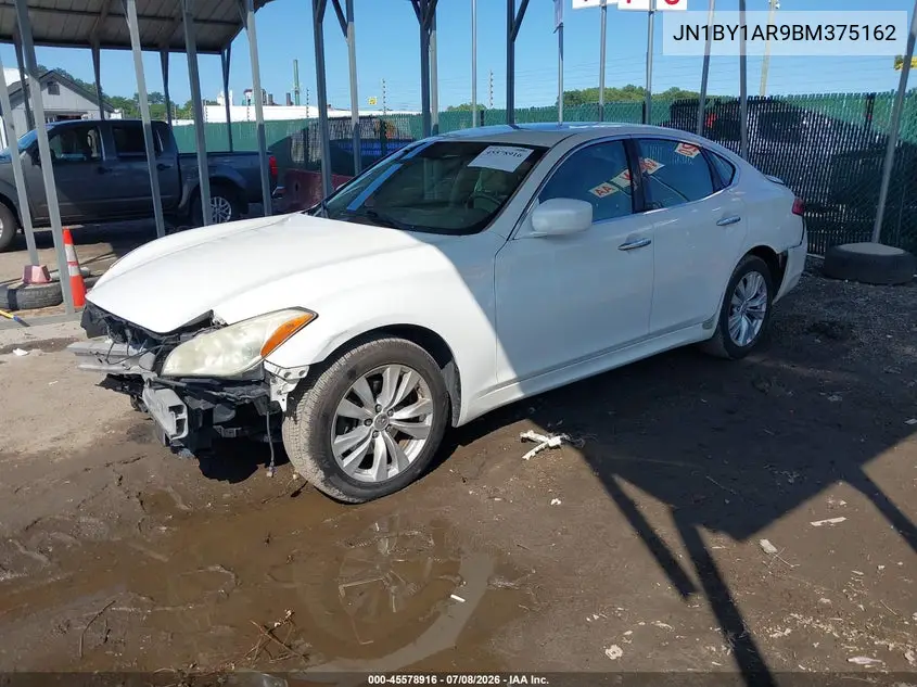 2011 Infiniti M37X VIN: JN1BY1AR9BM375162 Lot: 45578916