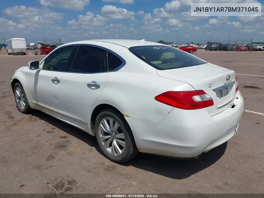 2011 Infiniti M37X VIN: JN1BY1AR7BM371045 Lot: 45609453