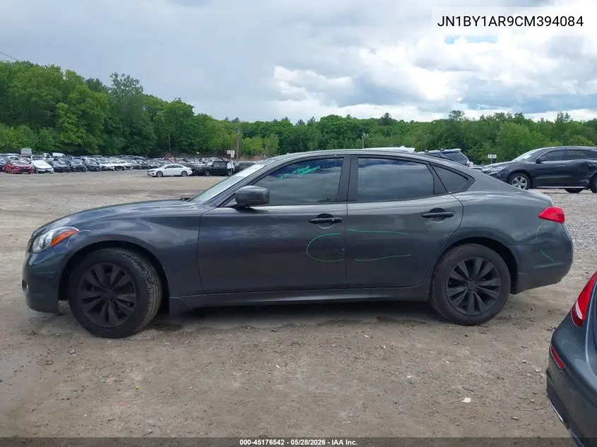 2012 Infiniti M37X VIN: JN1BY1AR9CM394084 Lot: 45176542