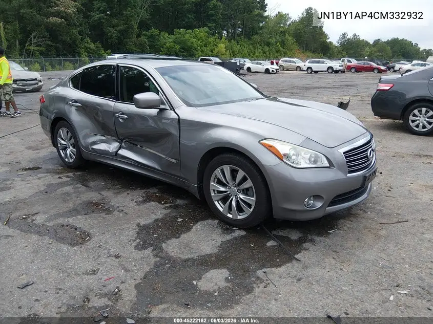 2012 Infiniti M37 VIN: JN1BY1AP4CM332932 Lot: 45222182