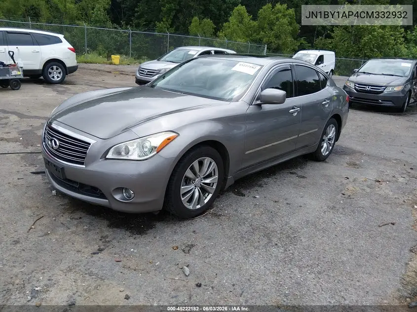 2012 Infiniti M37 VIN: JN1BY1AP4CM332932 Lot: 45222182