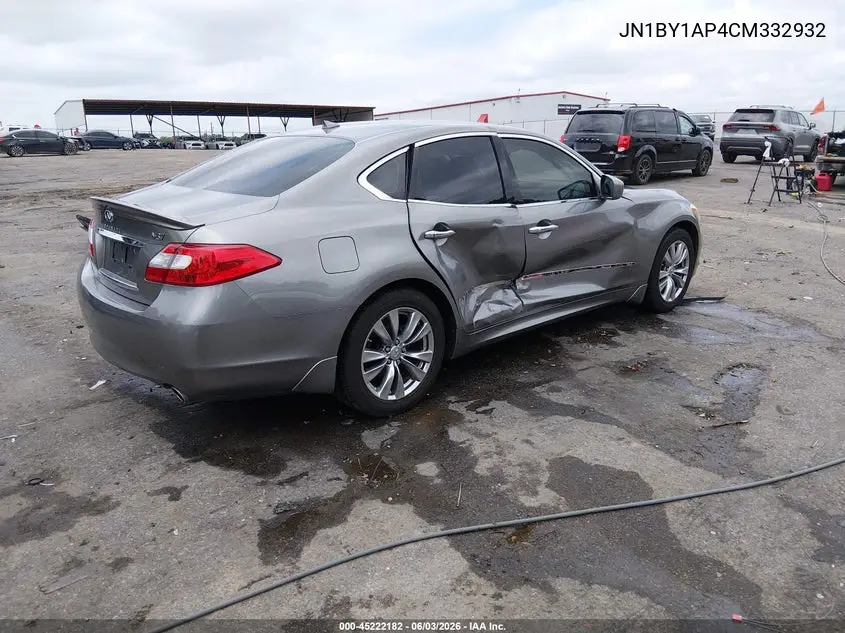 2012 Infiniti M37 VIN: JN1BY1AP4CM332932 Lot: 45222182