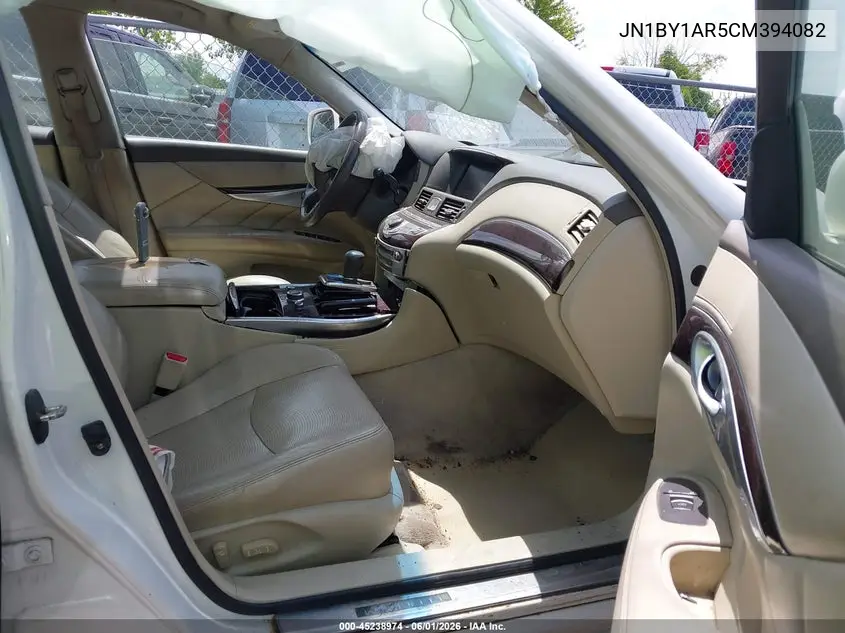2012 Infiniti M37X VIN: JN1BY1AR5CM394082 Lot: 45238974
