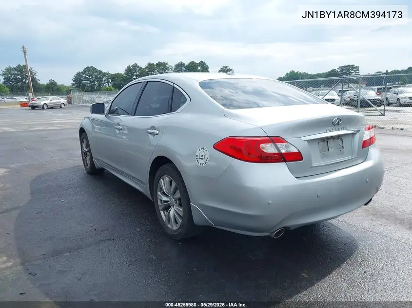 2012 Infiniti M37X VIN: JN1BY1AR8CM394173 Lot: 45255980