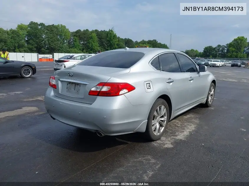 2012 Infiniti M37X VIN: JN1BY1AR8CM394173 Lot: 45255980