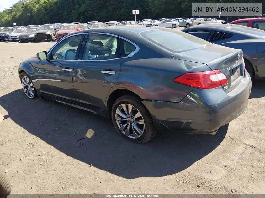 2012 Infiniti M37X VIN: JN1BY1AR4CM394462 Lot: 45369025