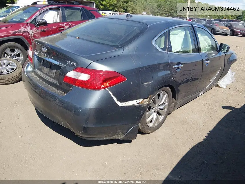 2012 Infiniti M37X VIN: JN1BY1AR4CM394462 Lot: 45369025