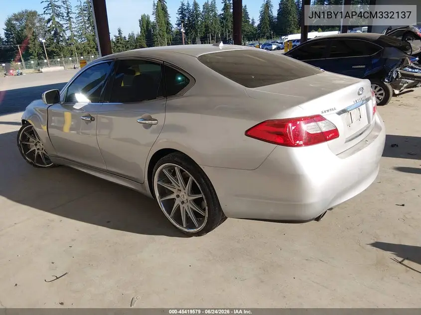 2012 Infiniti M37 VIN: JN1BY1AP4CM332137 Lot: 45419579