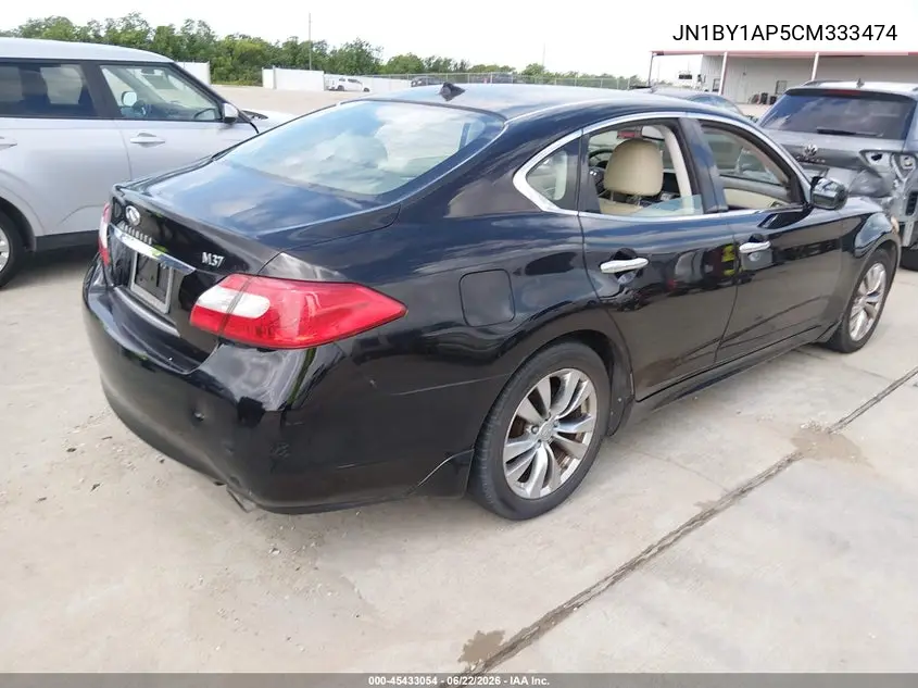 2012 Infiniti M37 VIN: JN1BY1AP5CM333474 Lot: 45433054