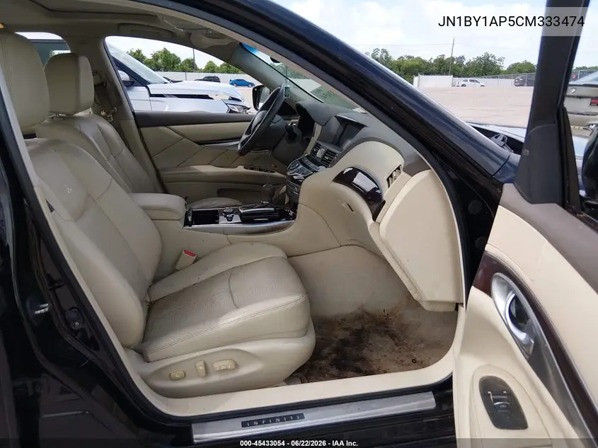 2012 Infiniti M37 VIN: JN1BY1AP5CM333474 Lot: 45433054