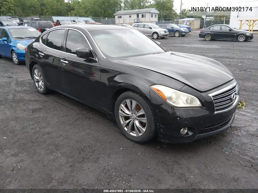2012 Infiniti M37X VIN: JN1BY1AR0CM392174 Lot: 45537993
