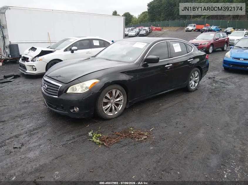 2012 Infiniti M37X VIN: JN1BY1AR0CM392174 Lot: 45537993