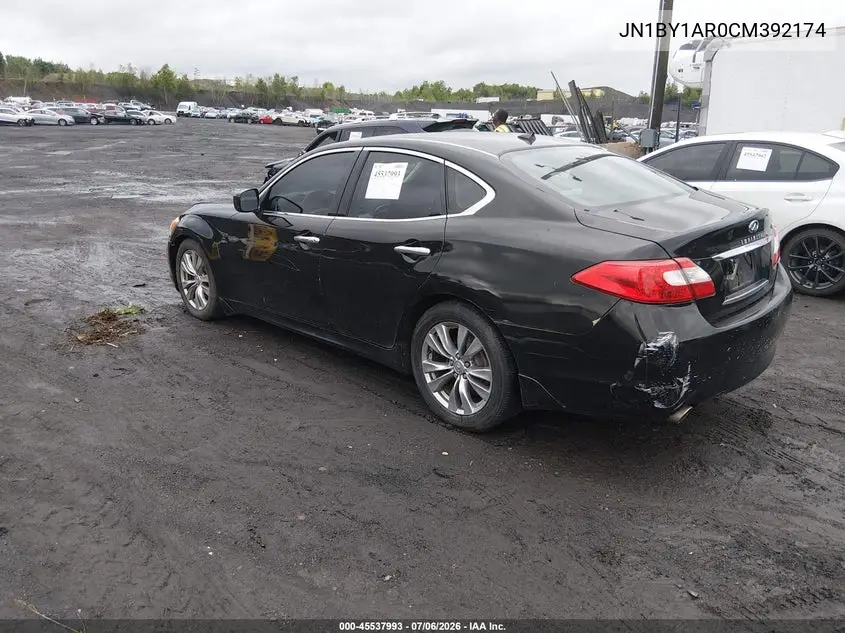 2012 Infiniti M37X VIN: JN1BY1AR0CM392174 Lot: 45537993