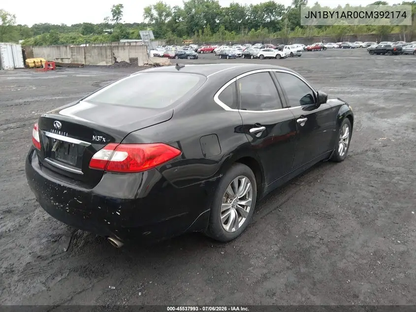 2012 Infiniti M37X VIN: JN1BY1AR0CM392174 Lot: 45537993