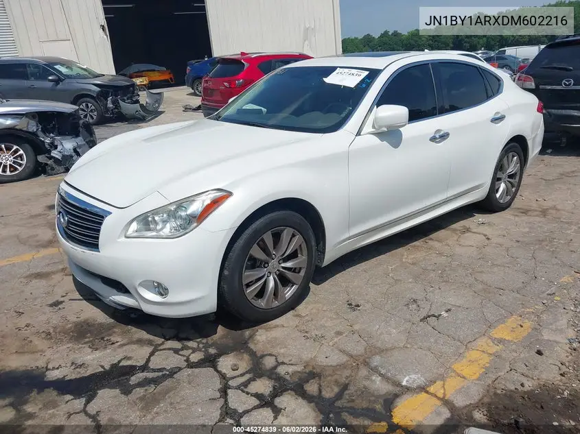2013 Infiniti M37X VIN: JN1BY1ARXDM602216 Lot: 45274839