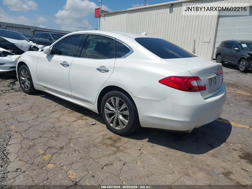 2013 Infiniti M37X VIN: JN1BY1ARXDM602216 Lot: 45274839