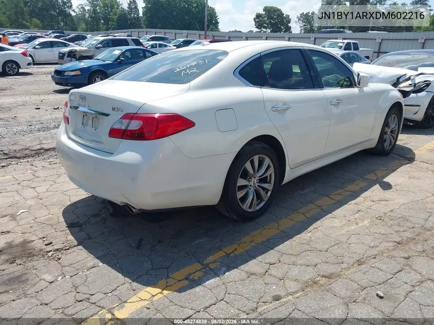 2013 Infiniti M37X VIN: JN1BY1ARXDM602216 Lot: 45274839