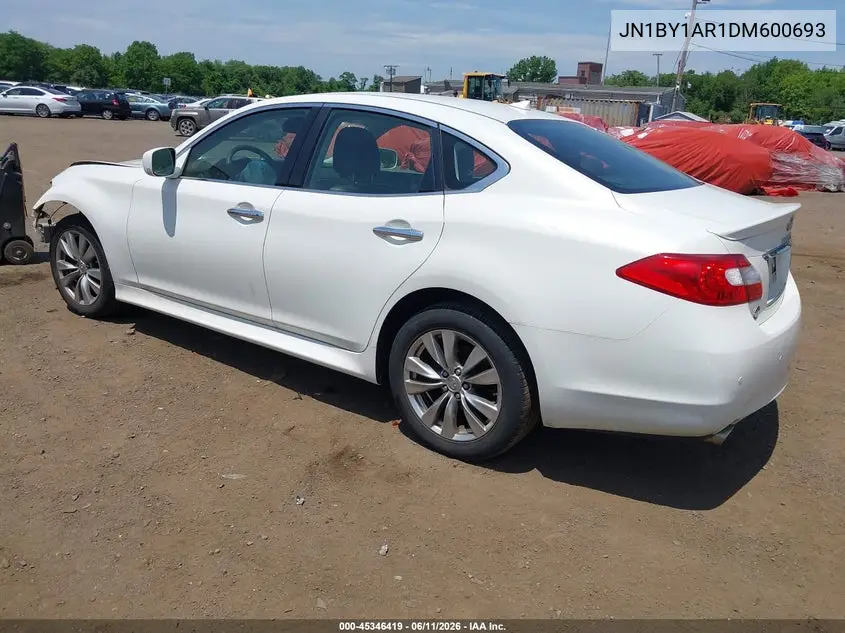 2013 Infiniti M37X VIN: JN1BY1AR1DM600693 Lot: 45346419