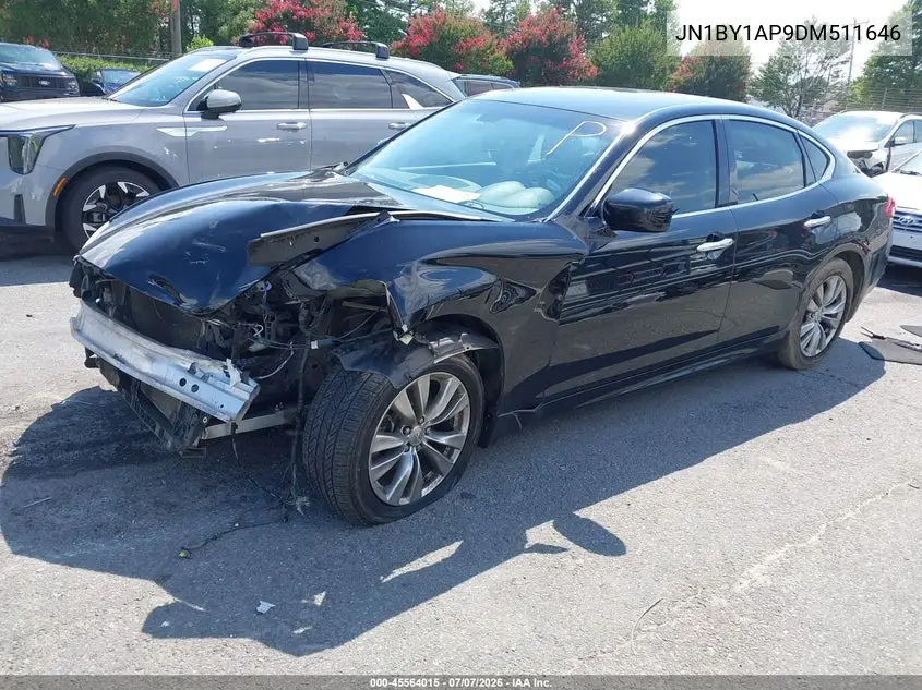 2013 Infiniti M37 VIN: JN1BY1AP9DM511646 Lot: 45564015