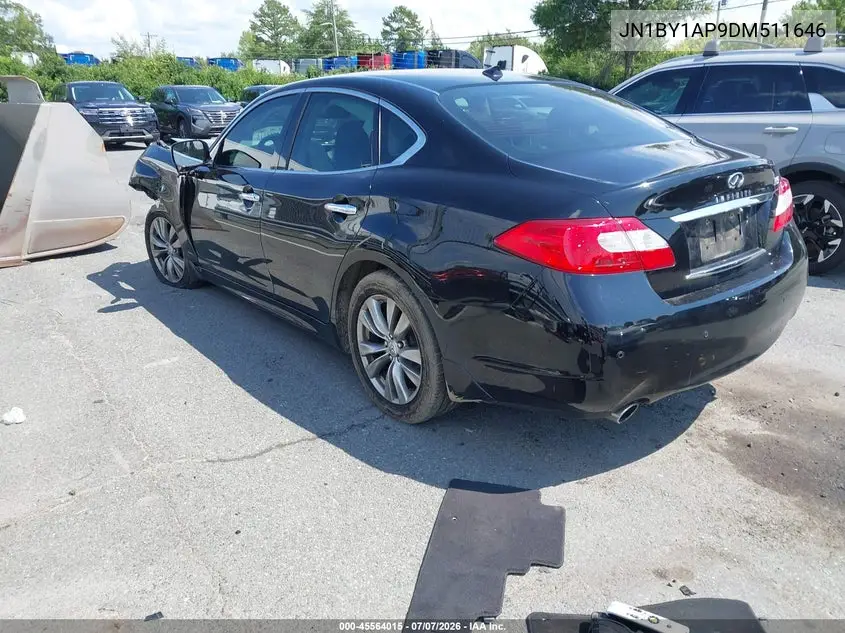 2013 Infiniti M37 VIN: JN1BY1AP9DM511646 Lot: 45564015