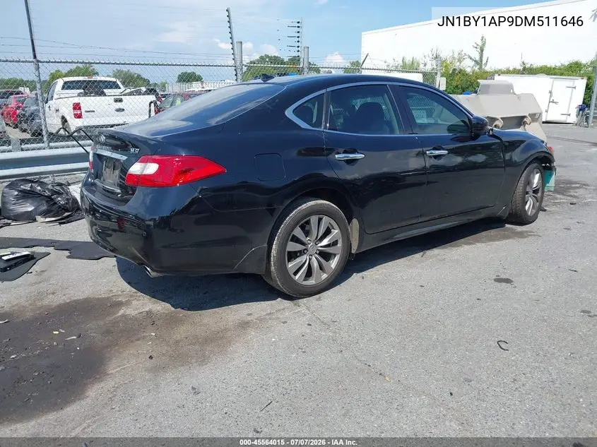2013 Infiniti M37 VIN: JN1BY1AP9DM511646 Lot: 45564015