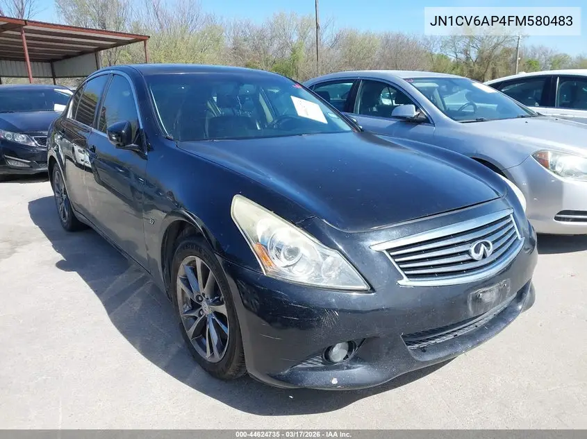 2015 Infiniti Q40 VIN: JN1CV6AP4FM580483 Lot: 44624735