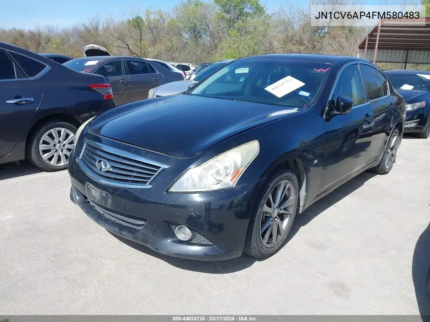 2015 Infiniti Q40 VIN: JN1CV6AP4FM580483 Lot: 44624735