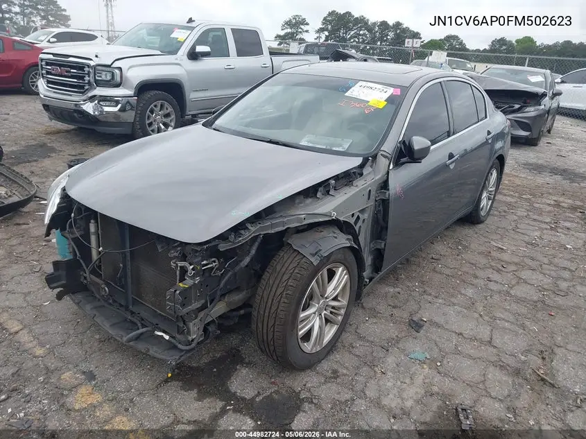 2015 Infiniti Q40 VIN: JN1CV6AP0FM502623 Lot: 44982724