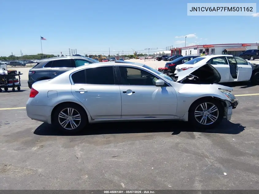 2015 Infiniti Q40 VIN: JN1CV6AP7FM501162 Lot: 45061381