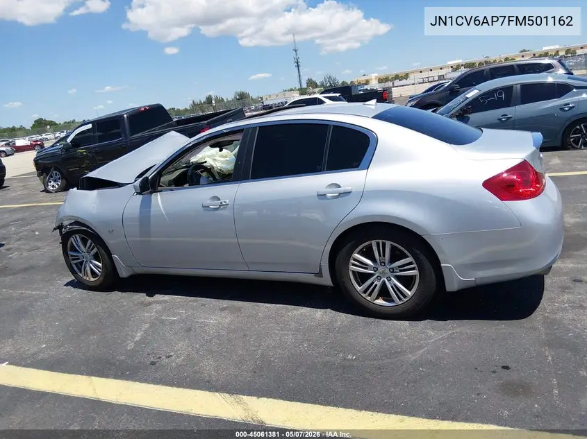 2015 Infiniti Q40 VIN: JN1CV6AP7FM501162 Lot: 45061381