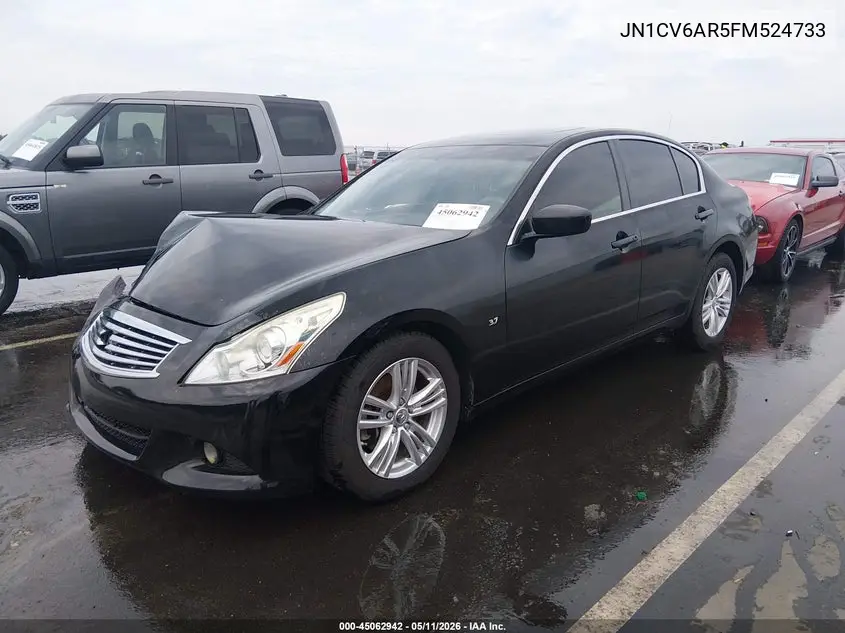 2015 Infiniti Q40 VIN: JN1CV6AR5FM524733 Lot: 45062942
