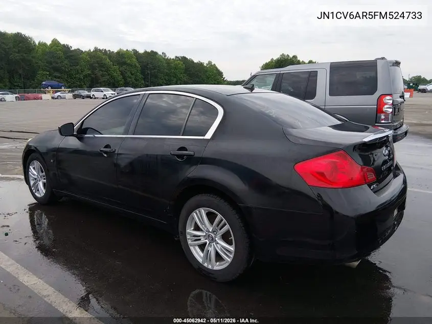 2015 Infiniti Q40 VIN: JN1CV6AR5FM524733 Lot: 45062942