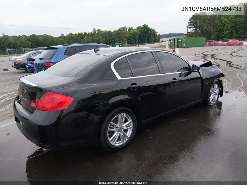2015 Infiniti Q40 VIN: JN1CV6AR5FM524733 Lot: 45062942