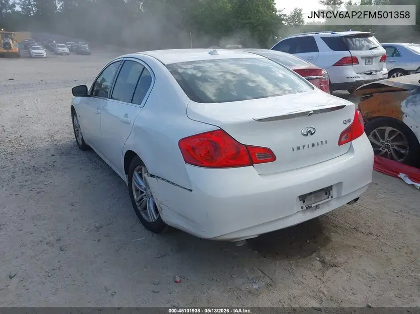 2015 Infiniti Q40 VIN: JN1CV6AP2FM501358 Lot: 45101938