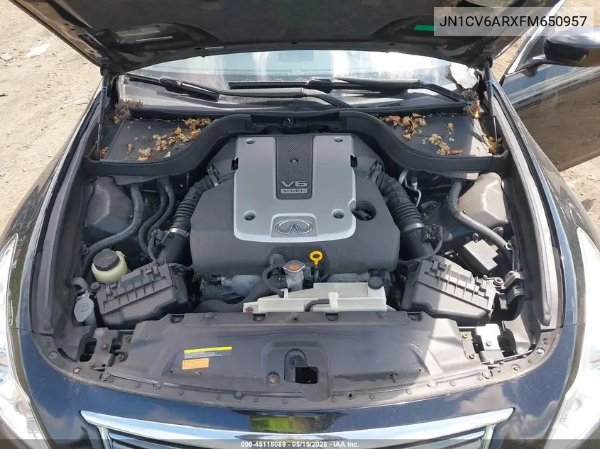 2015 Infiniti Q40 VIN: JN1CV6ARXFM650957 Lot: 45118089