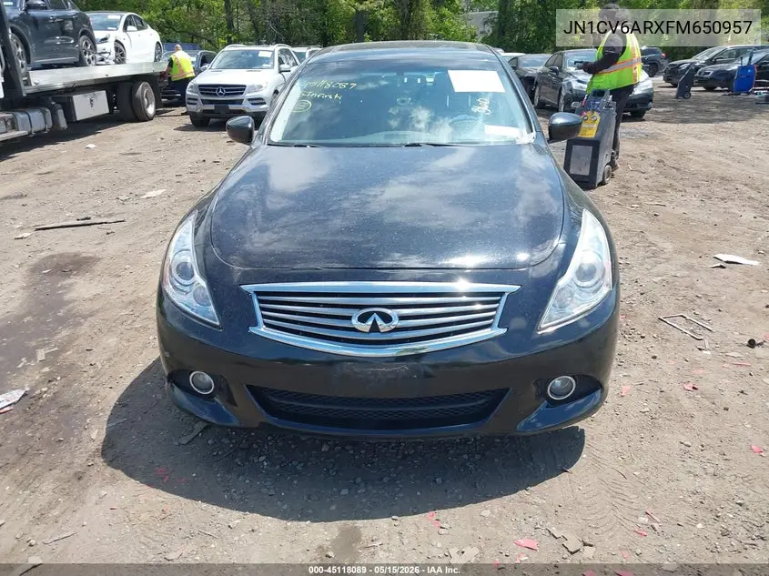 2015 Infiniti Q40 VIN: JN1CV6ARXFM650957 Lot: 45118089