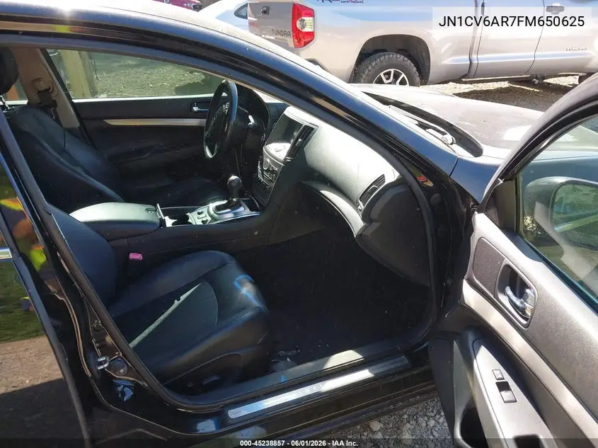 2015 Infiniti Q40 VIN: JN1CV6AR7FM650625 Lot: 45238857