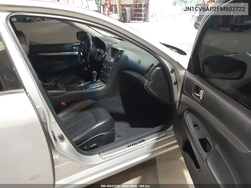 2015 Infiniti Q40 VIN: JN1CV6AP2FM502722 Lot: 45247270