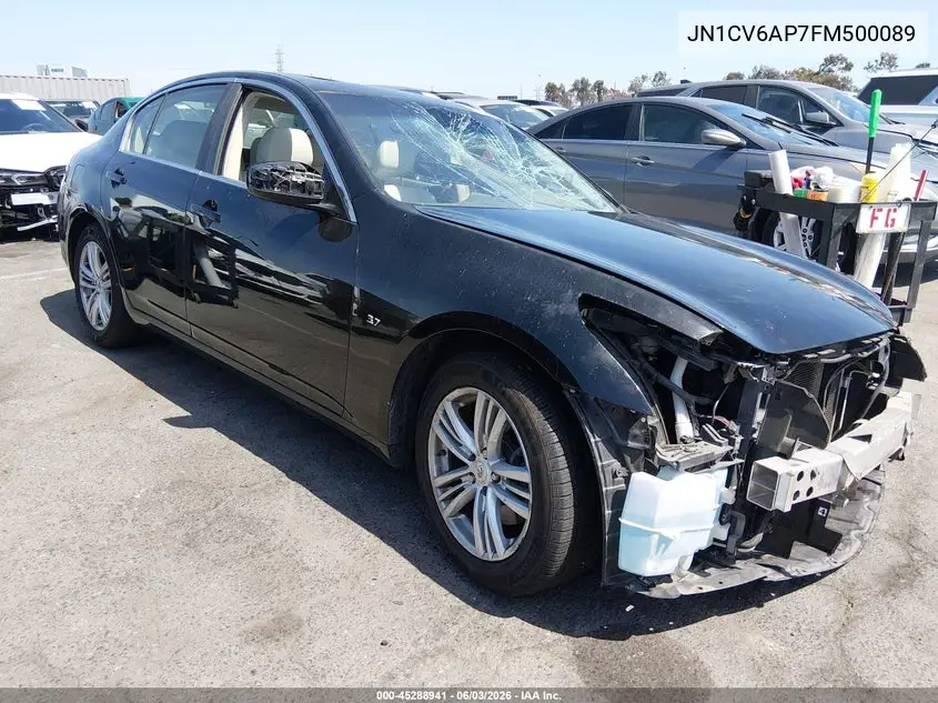 2015 Infiniti Q40 VIN: JN1CV6AP7FM500089 Lot: 45288941